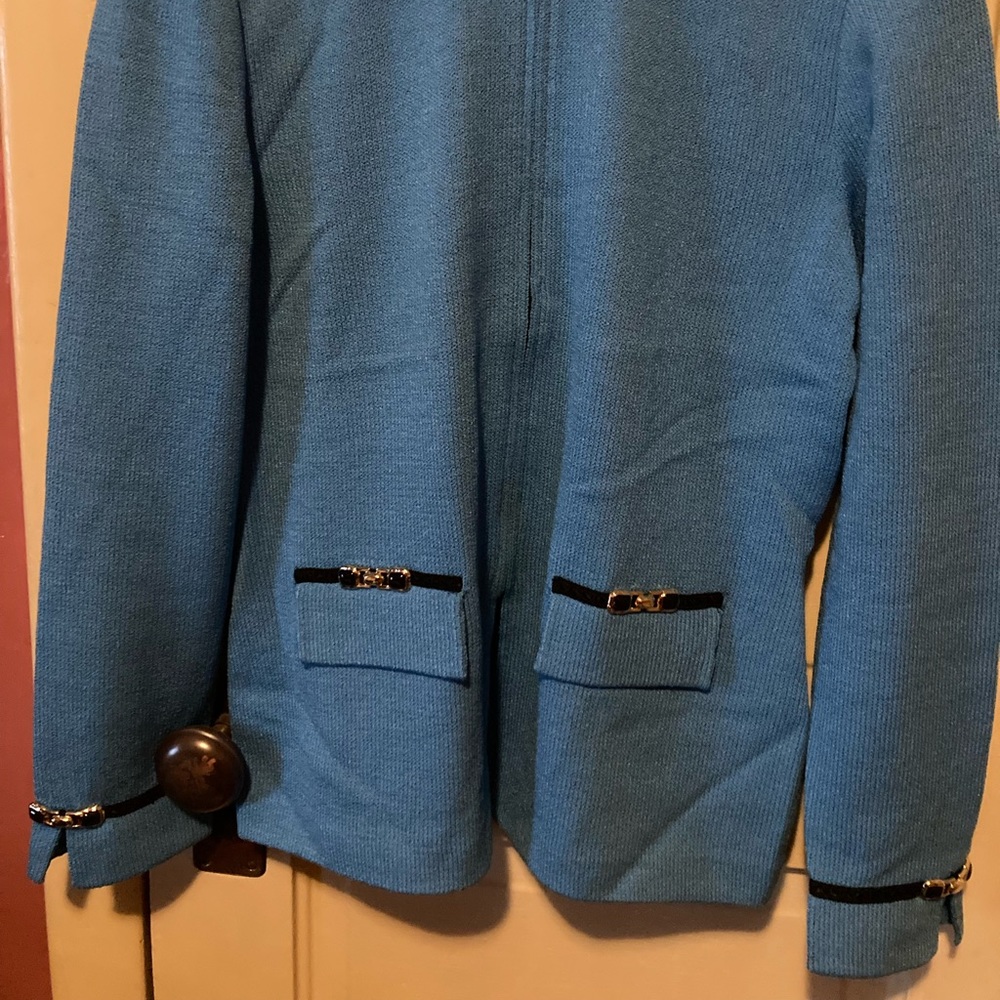 St John Collection turquoise jacket